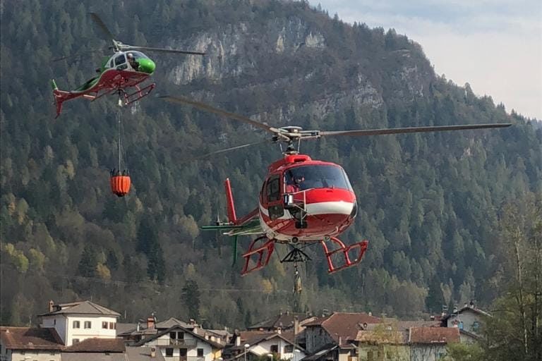 Bottacin-Gava per sopralluogo in Agordino_5 Elicotteri