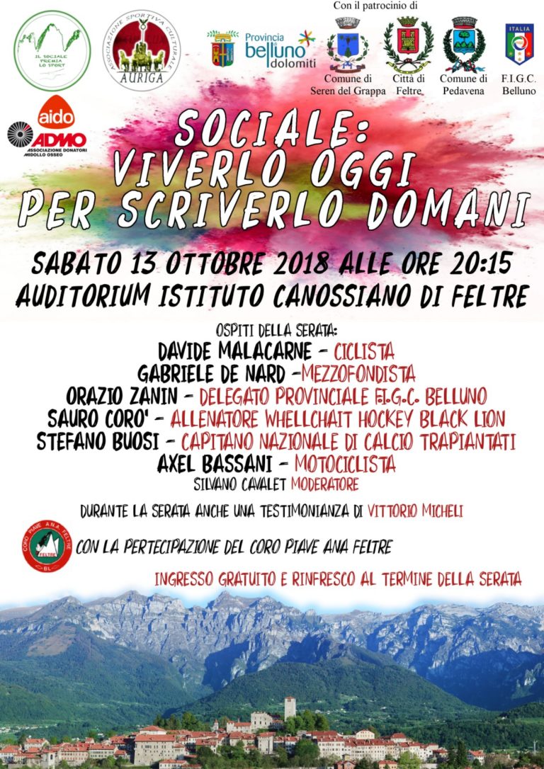 Locandina 13 ottobre 2018