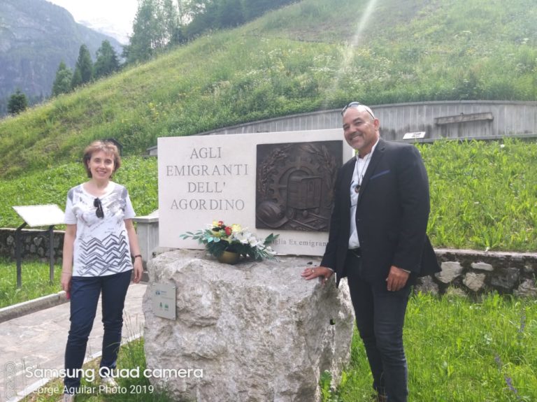 George Aguilar con L.Manfroi