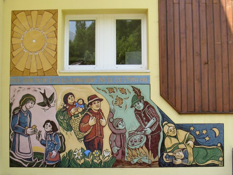 Il nuovo graffito di Dunio sulla facciata est della scuola di Vallada-1