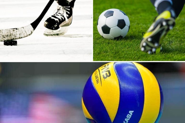 hockey, calcio, volley