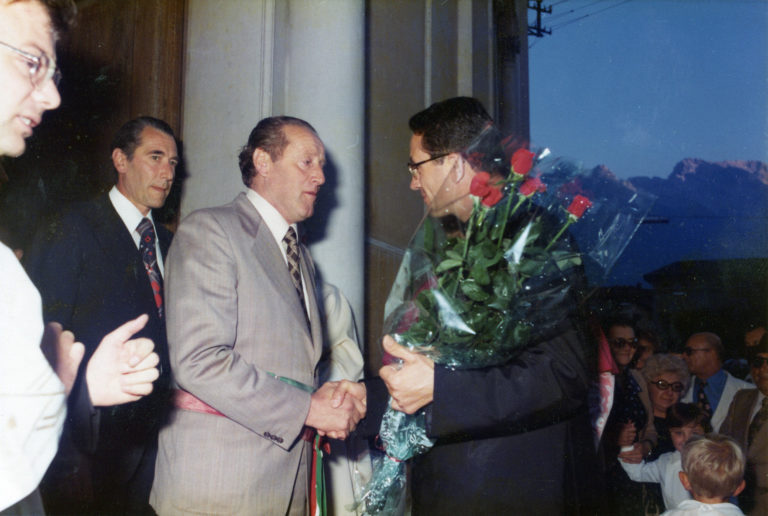 1977 Ingresso don Lino–foto archivio Loris Santomaso