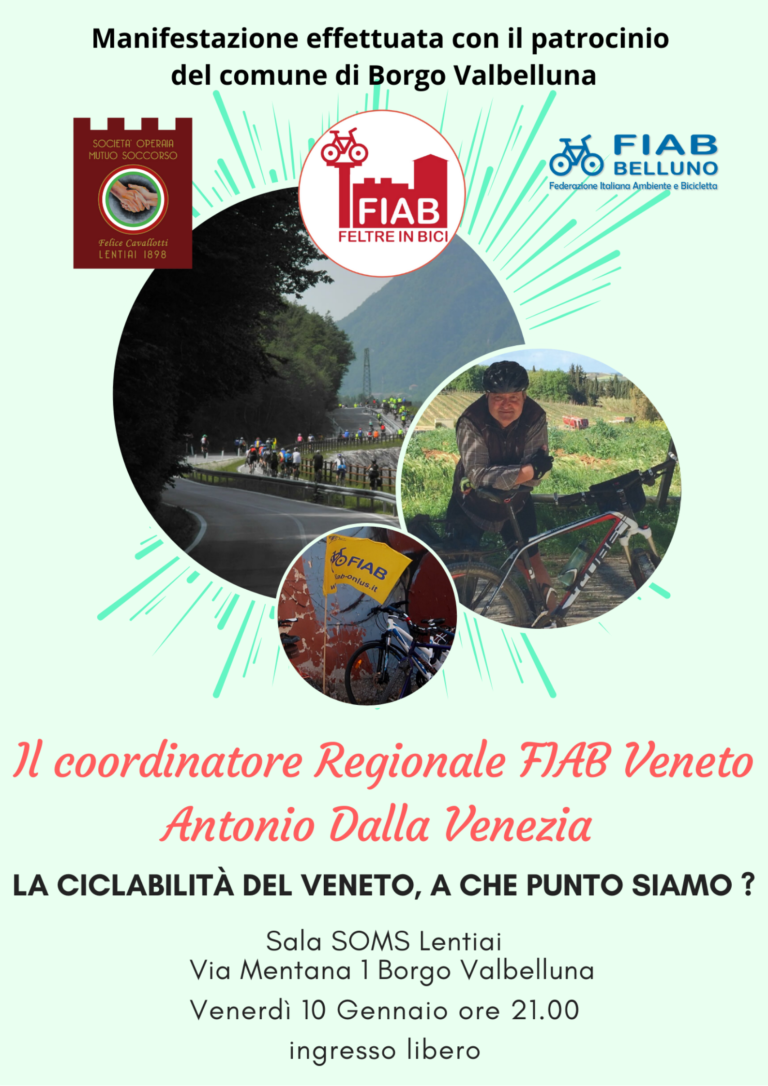 locandina La ciclabilità del Veneto, a che punto siamo