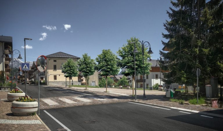 riqualificazione arredo urbano di Viale della Vittoria a Frassené