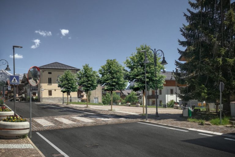 riqualificazione arredo urbano di Viale della Vittoria a Frassené
