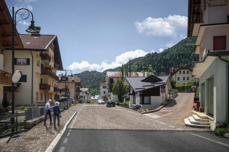 riqualificazione arredo urbano di Viale della Vittoria a Frassené