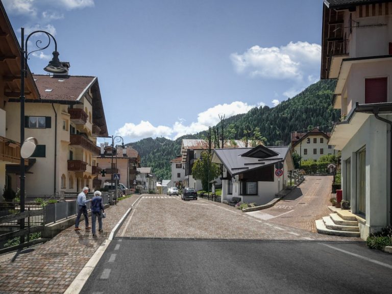 riqualificazione arredo urbano di Viale della Vittoria a Frassené