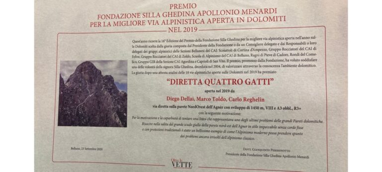 premio_per_la_migliore_via_alpinistica_aperta_sulle_Dolomiti_nel_2019