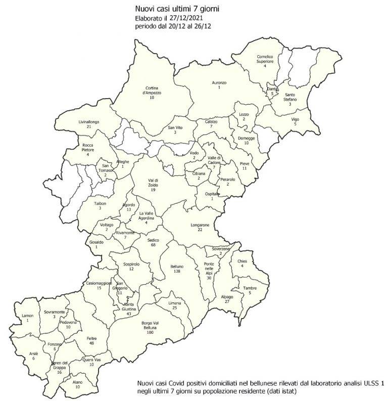 NUOVI CASI NEGLI ULTIMI 7 GIORNI