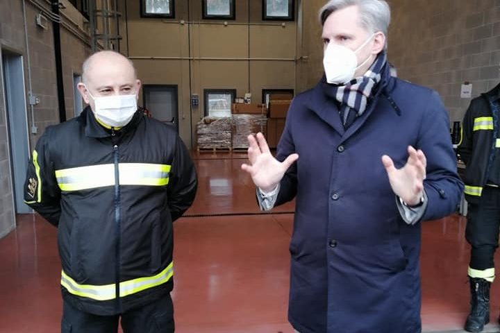 loris munaro comandante VVFF Veneto e Trentino e bottacin