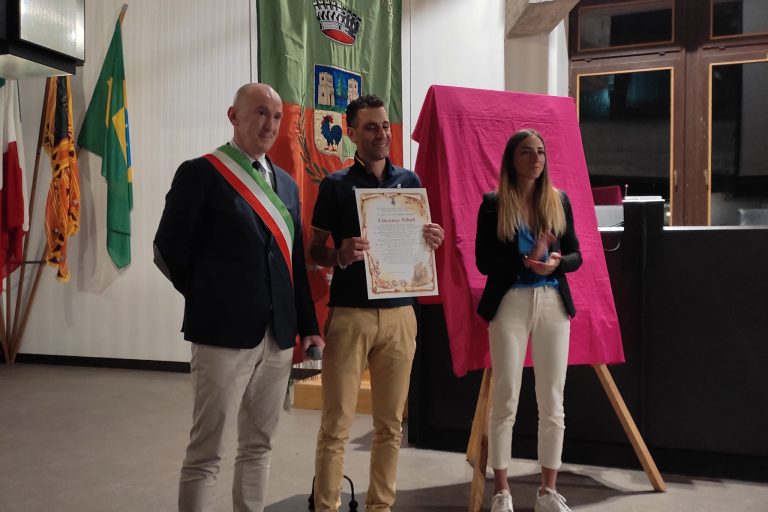 da sx dario vecellio galeno sindaco auronzo – vincenzo nibali – lisa vittozzi
