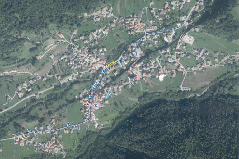 cartina la valle