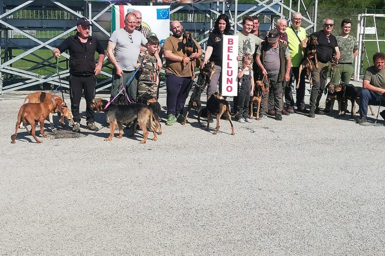 LA SQUADRAD DI BELLUNO CON I PROPRI AUSILIARI