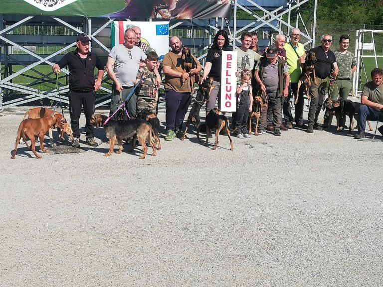LA SQUADRAD DI BELLUNO CON I PROPRI AUSILIARI