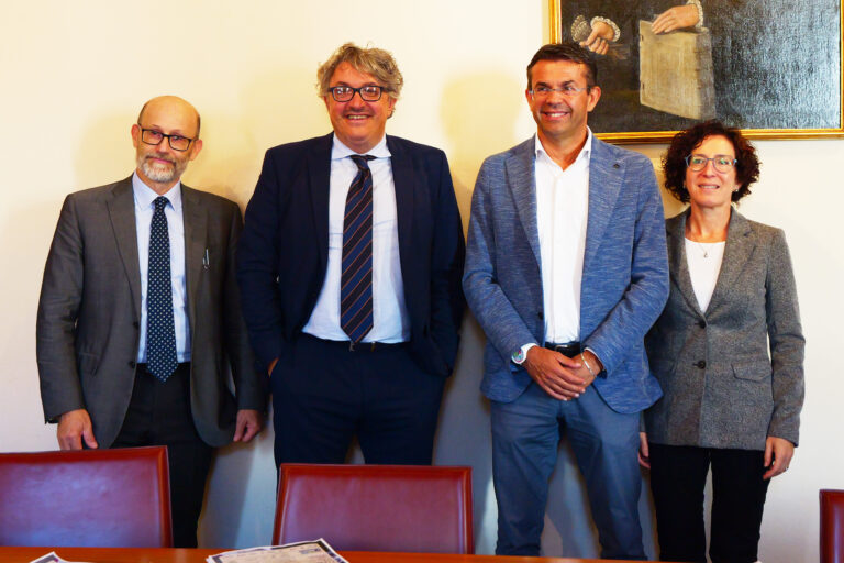 Presentazione Dolomiti Horeca – da sx Dal Poz – Padrin – Dal Farra – Bordin