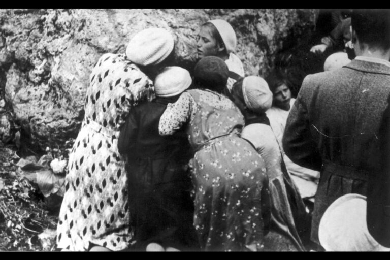 1937,  frazione Piandison di Voltago  l’apparizione della Vergine Maria