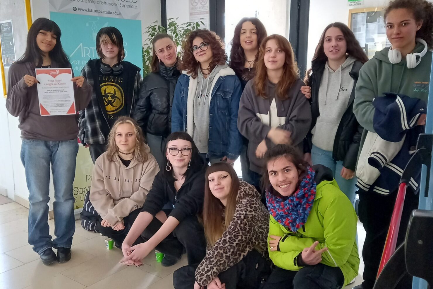 studenti Catullo BL impegnati per il Castello di Feltre LdC