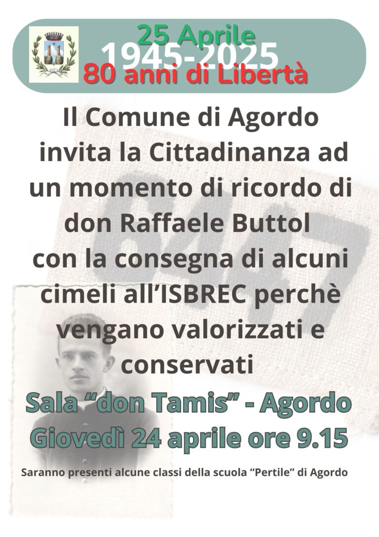 Ottanatesimo anniversario della Liberazione