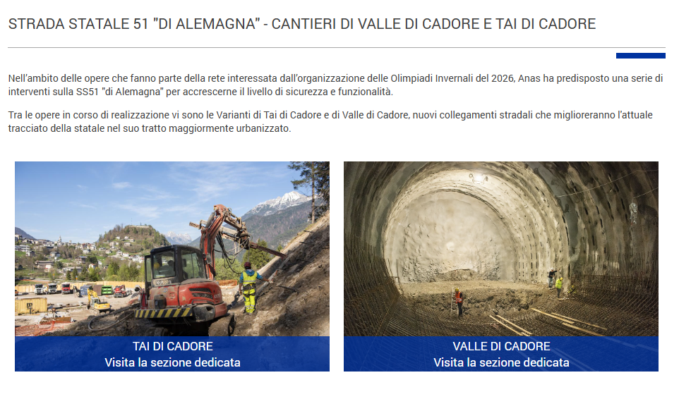 DILLO A RADIO PIU'... S S 51 CANTIERI E TUNNEL 