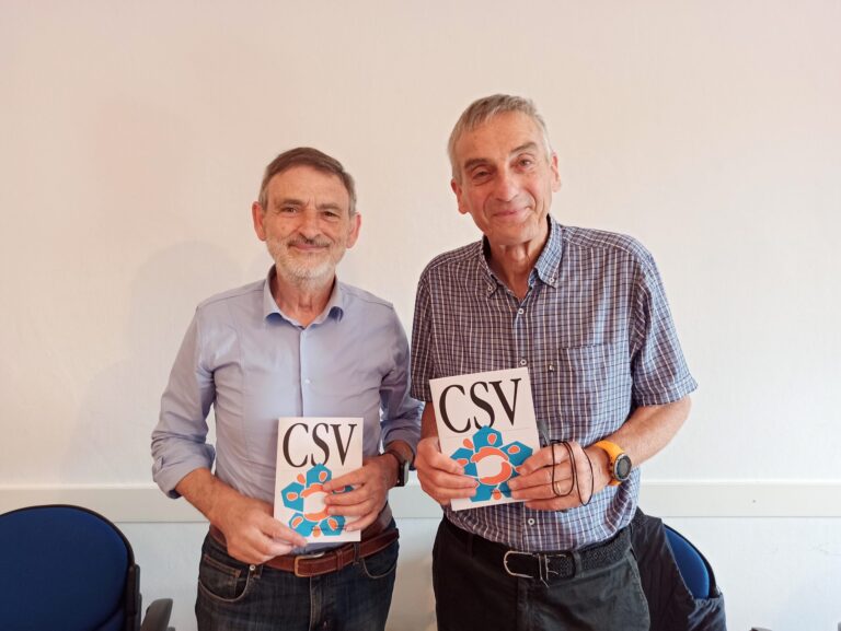 Da sx il presidente del Csv Belluno Treviso Giancarlo Cavallin e il vicepr…ndrich