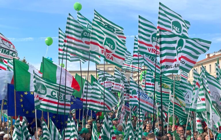 manifestazione Cisl Belluno Treviso
